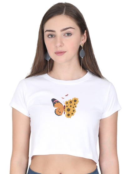 Butter-Flower Crop Top