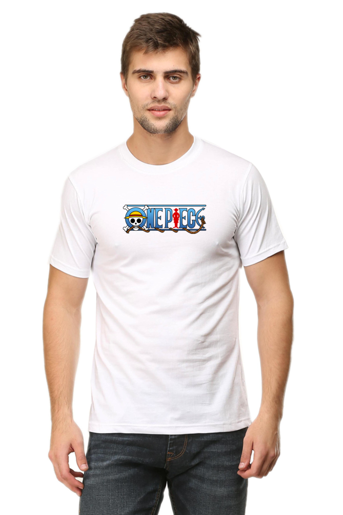 One Piece White T-Shirt