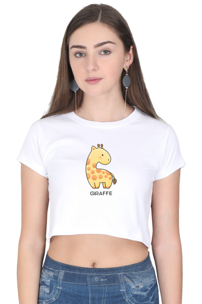 Cute Giraffe Crop Top