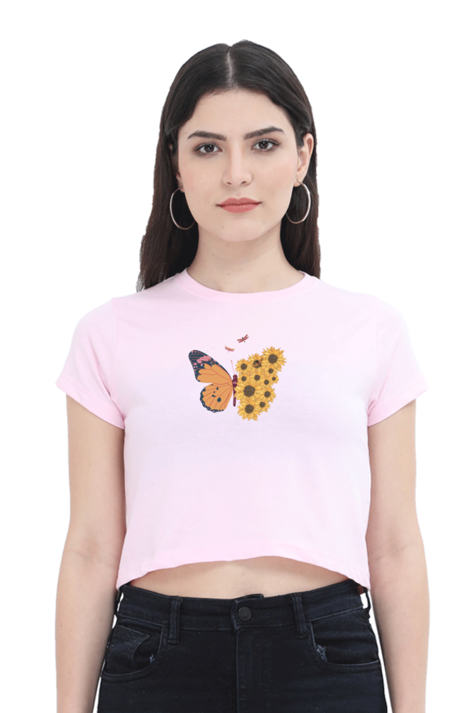 Butter-Flower Crop Top