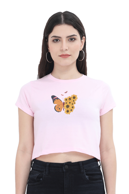 Butter-Flower Crop Top