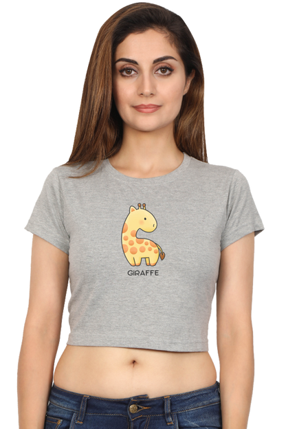 Cute Giraffe Crop Top