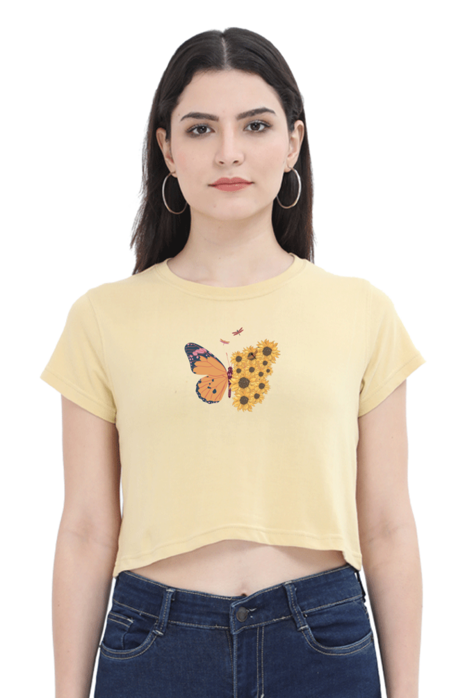 Butter-Flower Crop Top